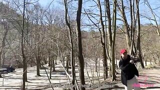 A day with Kleomodel ended with sex in the woods and rimming