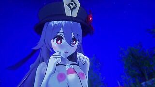 Hentai remake short for Hu Tao from Genshin Impact in 3D