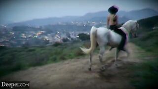 Cowgirl Kenna enjoys a kinky threesome with Anna Claire