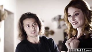 A widowed husband remembers his late wife while getting intimate with Lacy Lennon