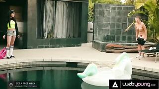 The skater girl cheats on her BF with Savannah Sixx