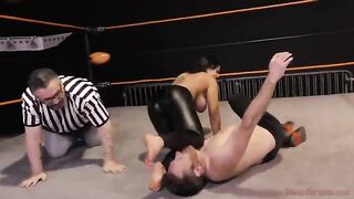 Nadia White dominates Glenn King in a fierce match on MeanBitches