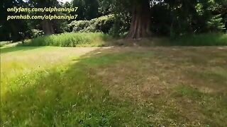 A big facial and risky sex outside the country estate with a thrilling finish!