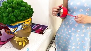 Tape your mouth, stepmom, don't be offended. The stepson fucked her without a condom