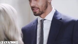 A beautiful blonde woman, Lilly, receives a handsome gift in return for her incredible work
