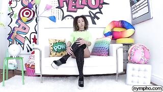 Petite Kira Perez gets her pussy full of sticky sperm in HD