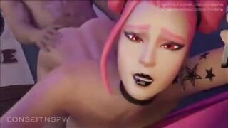 Fortnite Haze Hentai with 3D animation action