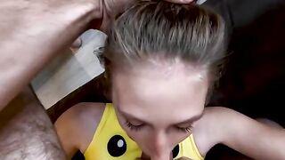 The cute girl fucked hard and got a big ass kick