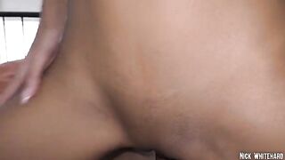 Black Asian teen Lia Lin is famous for her perfect body and sexy ass