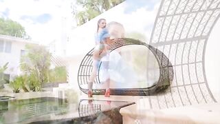 Brunette Asian teen Hime Marie gets her asshole gapped and stuffed with two cocks