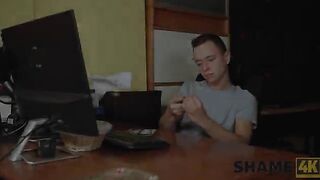 The guy played a trick on his old neighbor and got intimate