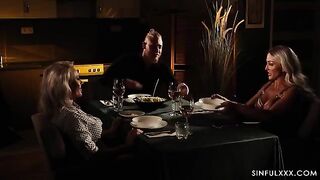 What will happen next? An amazing threesome sex with a hot MILF