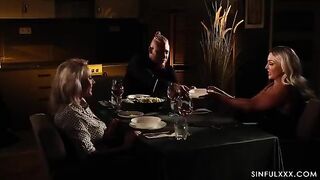 What will happen next? An amazing threesome sex with a hot MILF