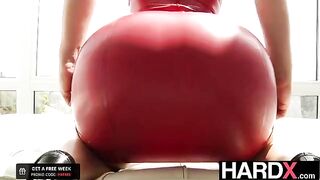 Abella Danger gets her big ass banged by two cocks in intense DP action