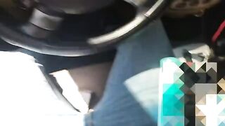 My neighbor spies me jerking off in my car