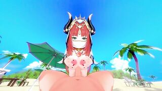 The beautiful girl Nilou from Genshin Impact fucks passionately