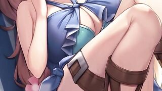 Raphtalia relieves your cock in this wholesome hentai JOI scene