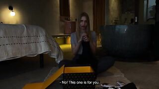 Unboxing with a hot babe, Californiababe, and a rough fuck session afterwards