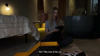 Unboxing with a hot babe, Californiababe, and a rough fuck session afterwards