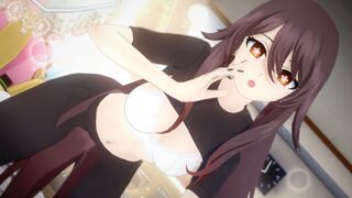 Hentai Genshin Impact with Hu Tao in a casual outfit getting fucked hard