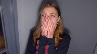 We fucked in the stairwell while parents were at home - POV 4K