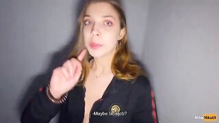 We fucked in the stairwell while parents were at home - POV 4K