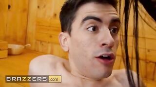 Blondie Fesser and Sara Retali catch a peeping tom in a steamy scene