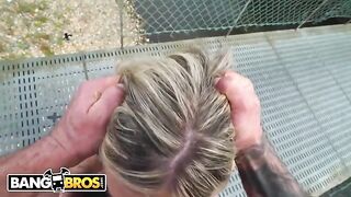 Latin babe Carla Boom gets her booty pounded hard by Emilio Ardana in the street