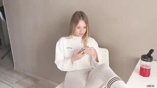 An insolent girlfriend gets fucked for throwing her legs on the table