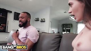 The stepdad’s huge black cock overwhelmed the petite teen Sera Ryder