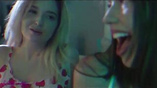 Kinky lesbians Madi Meadows and Lexi Lore make out and engage in passionate acts