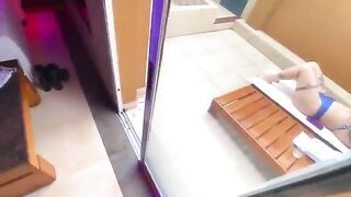 Redhead Deepthroat has sex in bikini with employee in a hot scene