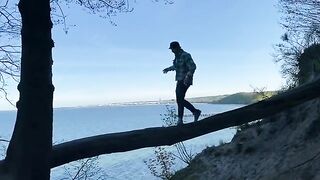 A walk with my Chihuahua around Gdynia Orłowo - hardcore action