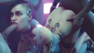 Cyberpunk 2077 compilation of Judy Alvarez and Panam Palmer's sex scenes