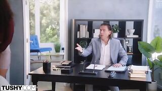 The company owner fucks anal loving Willow in tushy style