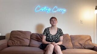 First porn audition for big titty art hoe at Casting Curvy