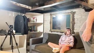 The girl was fucked by her boyfriend in a hardcore home session