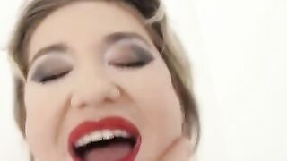 This blonde beauty, Nikky Dikky, is a nympho who craves intense anal action