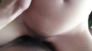 Skinny girl riding and sucking cock on a vacation with her boyfriend in 4K