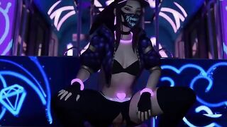 Hentai 3D with League of Legends compilation featuring Ahri and Akali's uncensored action