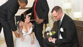 Busty Payton Preslee gets her pussy smashed on her wedding day