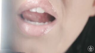 Brunette woman fucked in her ass and mouth