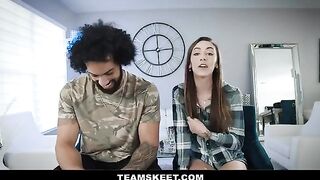 Girl was fucked in crazy poses by her boyfriend hard