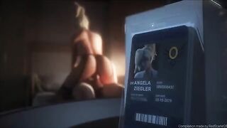 Overwatch Mercy animated videos with intense workout scenes and more