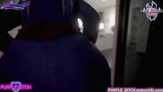 Purple Bitch cosplays as Spiderman for a hot lesbian threesome with Sia Siberia