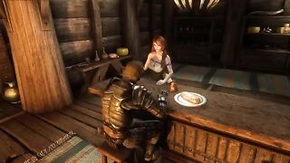 A traveler got fucked by Ysolda in the tavern of Skyrim