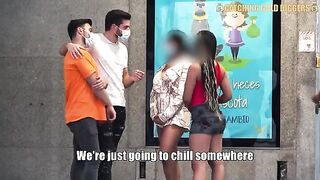 Two young Mexican beauties picked up from the bus stop for an unforgettable encounter