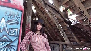 Outdoor casting with German star Jessy Jey for raw action