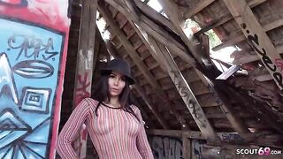 Outdoor casting with German star Jessy Jey for raw action