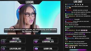 A hot girl fucked on her stream by her enthusiastic followers